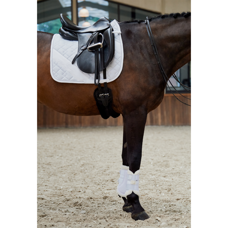 Eskadron Glitter-Mesh Saddlecloth Platinum Pure SS23 - White-1